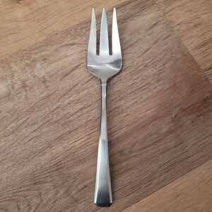 Gorham Silver Tristan II Cold Meat Serving Fork 18/8 JAPAN New